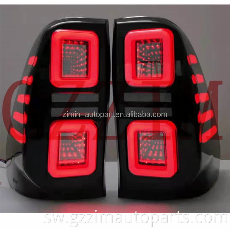 Sehemu za gari nyuma taa ya 3d iliyoongozwa taa ya mkia kwa Hilux Revo Rocco 15-21 Taillight